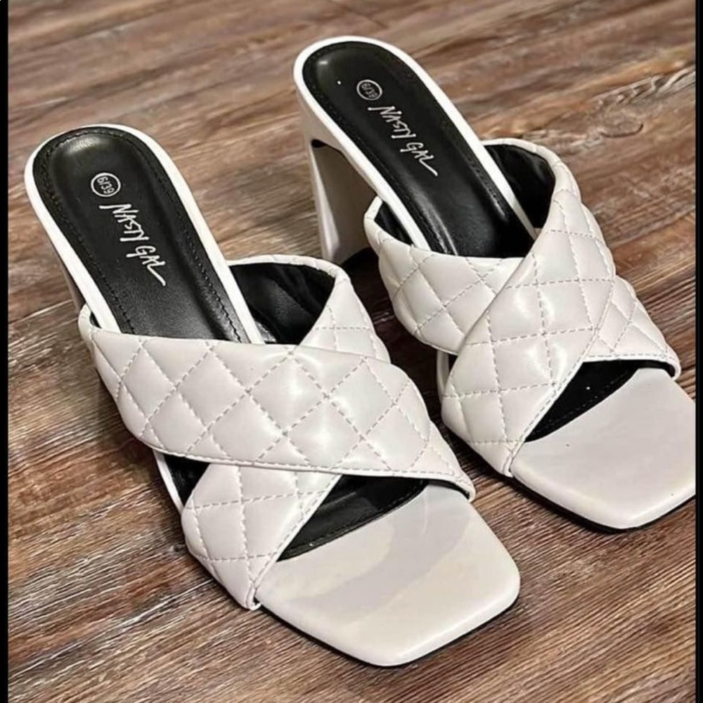 Nasty Gal White Heels
